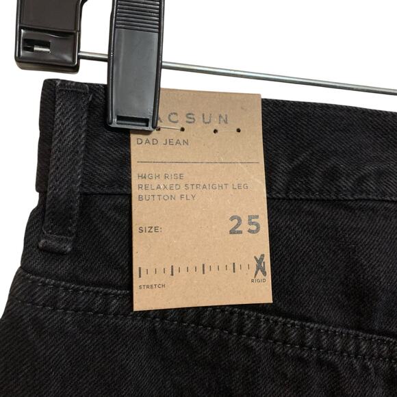 NWT! Pacsun High-Rise Relaxed Straight Leg Button Fly Dad Jeans Womens Size 25 - Picture 11 of 13